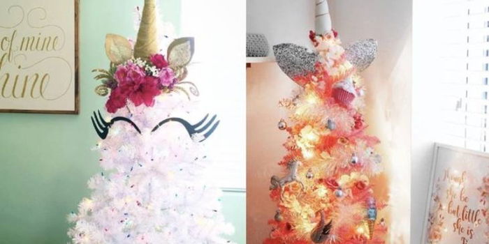 Unicorn Christmas Trees Are the New Holiday Trend We're About to Become Obsessed With