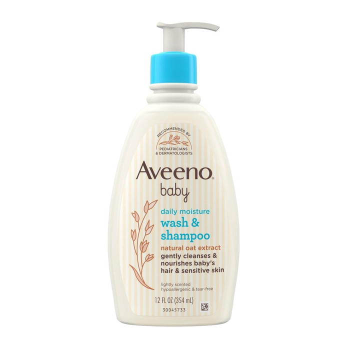 Aveeno Baby Daily Moisture Wash and Shampoo - Best Baby Products For Adults with Skin Conditions