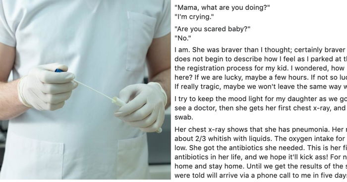 Mum Shares 5-year-old's COVID-19 Swab Test Experience