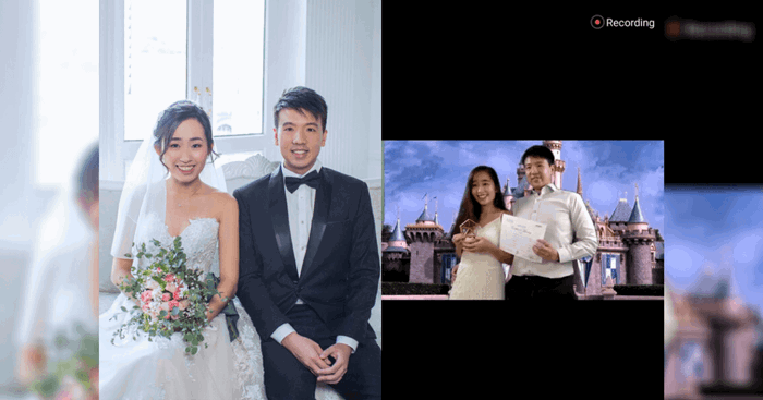This Couple Among the First to ROM Online in Singapore and Did it in Front of a 'Castle'