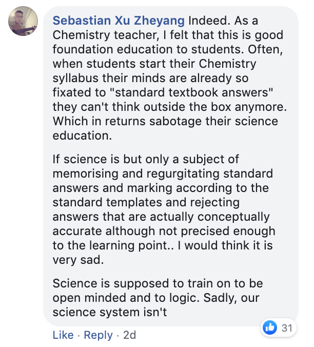 Primary 6 Boy Impresses Teacher With Answer To Science Question
