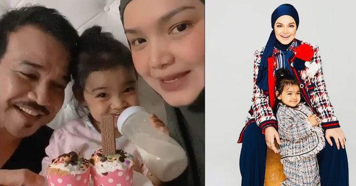 Siti Nurhaliza's Two-year-old Daughter Makes Cupcakes for Parents' Wedding Anniversary