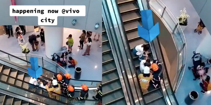 3-year-old Gets Foot Trapped In VivoCity Escalator, SCDF Called To Rescue