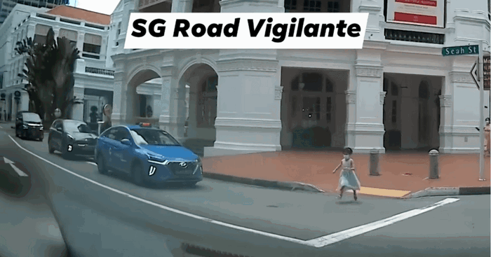 Parents Lambasted Online For Looking On As Daughter Dashes Across Seah Street Twice