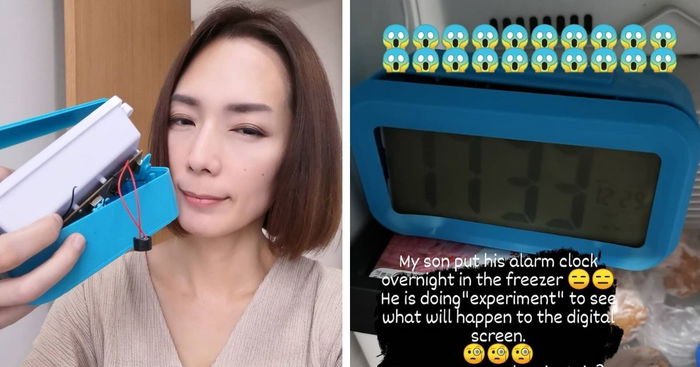 Jacelyn Tay's 9-Year-Old Son Put Alarm Clock In The Freezer Overnight—Here's Why