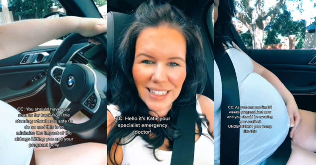 Pregnant Doctor Shares The 'Right' Way To Wear Seatbelts In A Car
