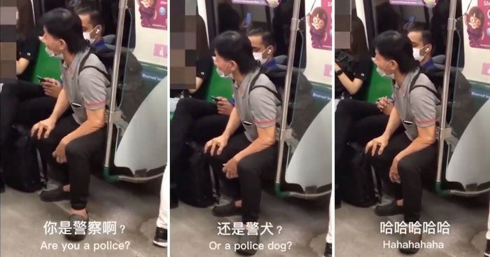 Man Refuses To Wear Mask Properly On MRT, Asks Fellow Passenger 'Are You A Police Dog?'