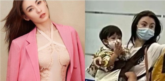 Cecilia Cheung's Third Son Marcus Almost Reveals His Face In A Candid Photo