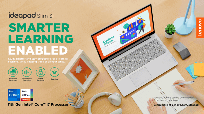 Make Learning Smarter For Children With The Lenovo Ideapad Slim 3i