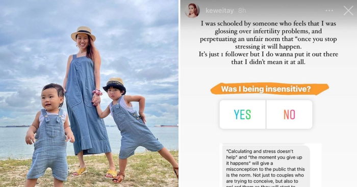 Singapore Singer Tay Kewei 'Schooled' For Her Comments On Infertility