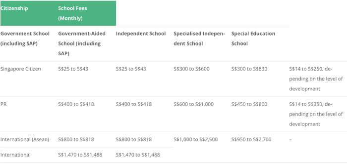 School Fees In Singapore: Primary, Secondary, Post-Secondary & Tertiary
