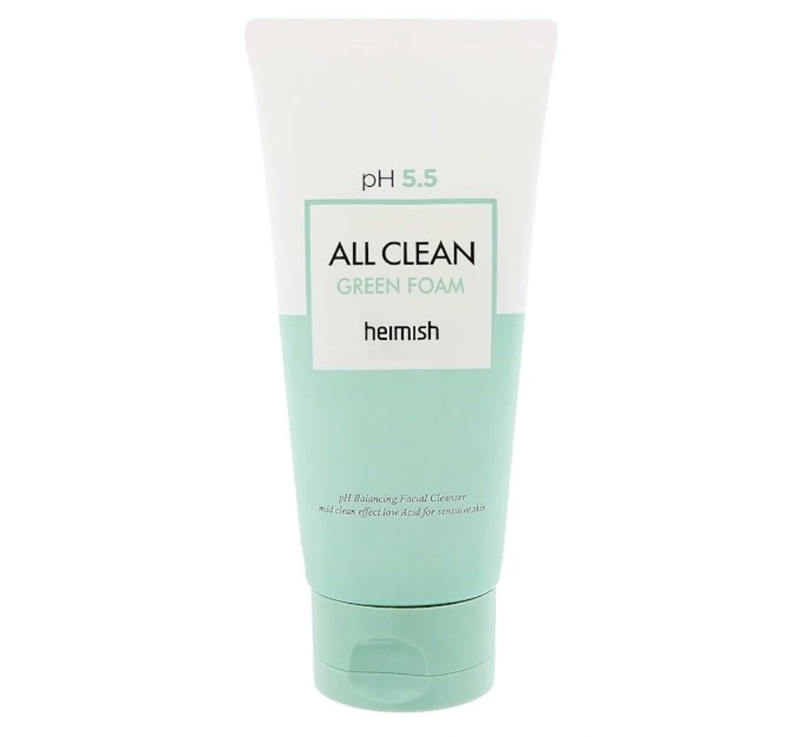 Heimish All Clean Green Foam - Best Pregnancy-safe Korean Facial Wash for All Skin Types