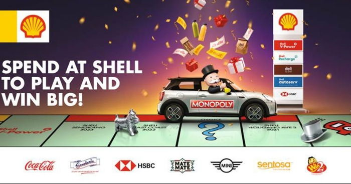 Mr. Monopoly Drives Into Shell To Bring Customers Spectacular Prizes And Many Ways To Win Big