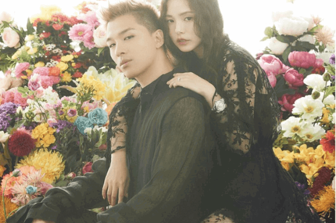 taeyang and min hyo rin