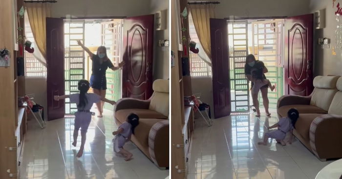 578 Days Of Separation: Malaysian Woman Surprises Young Daughters In Tearful Reunion