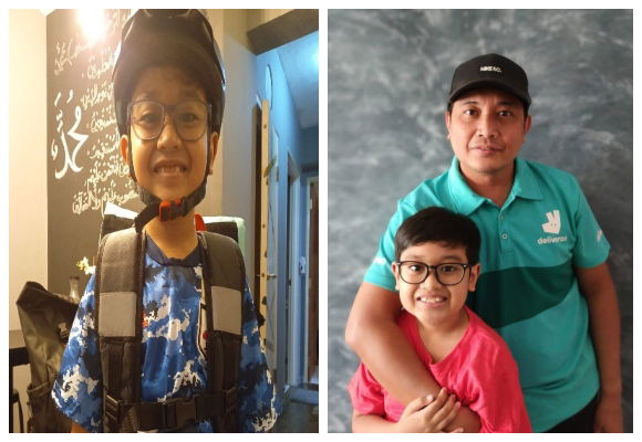 REAL STORIES: “My dad is my Hero." Food Delivery Rider Dad is a Hero to His Son