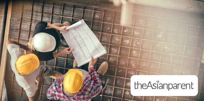 Student Works at Construction After Following Teacher’s Instruction