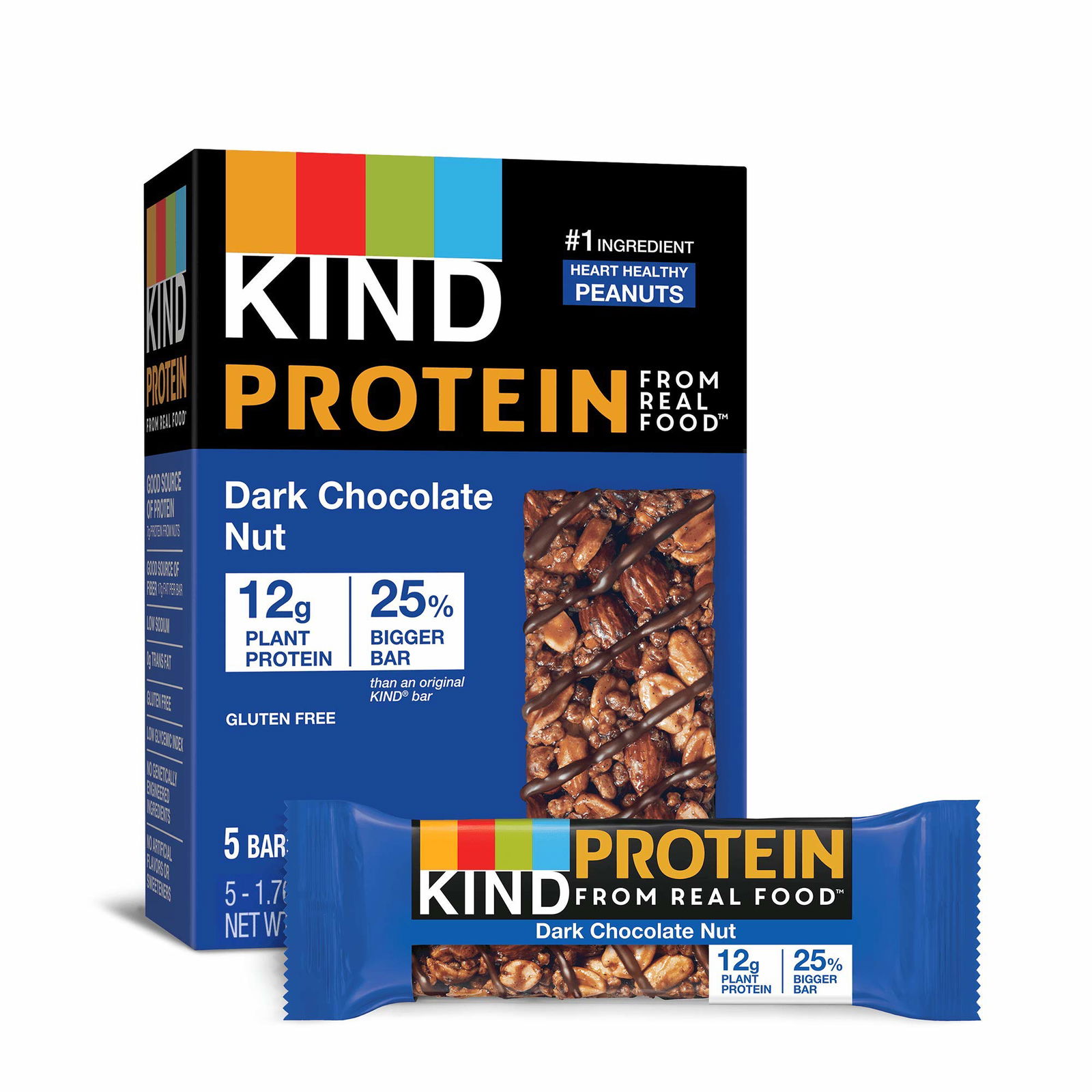 KIND Protein Bars Double Dark Chocolate Nut - Sweet and Healthy Snack Bar