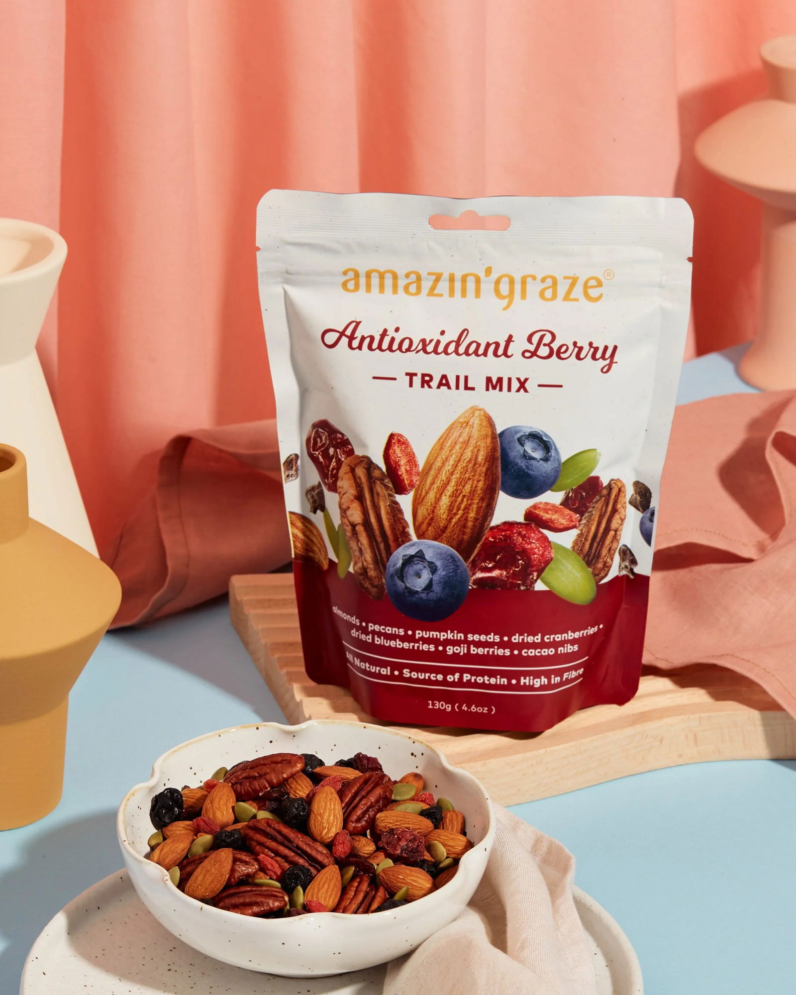 Amazin’ Grace Healthy Antioxidant Berry Trail Mix - On-The-Go Easy Nimbles