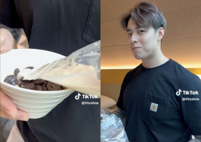 Got Milk? New Daddy Titus Low Tries Wife Cheryl Chin’s Breast Milk With Cereal