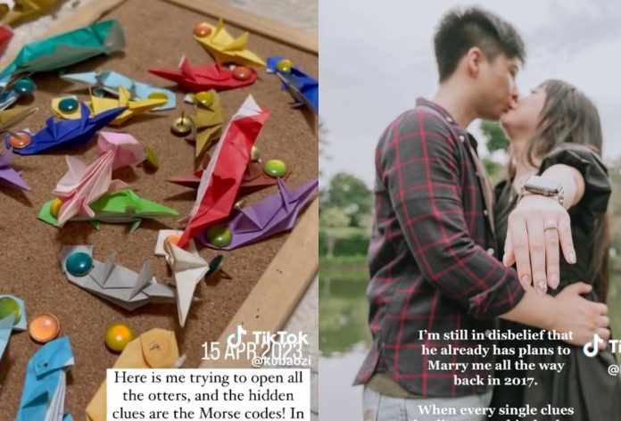 Schoolmates to Soulmates: Man Hides Proposal Clues in Girlfriend’s Presents for Past 7 Years