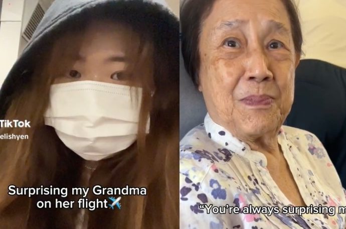 ‘You Scared Me to Death’: Grandma Jokes After Granddaughter Surprised Her While Onboard Plane