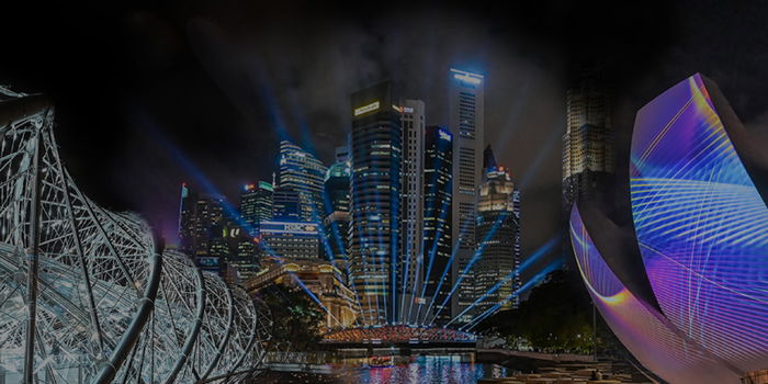 Marina Bay Transforms into a Dazzling Wonderland as i Light Singapore's 'New Wave' Festival Returns