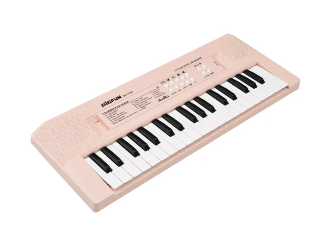 Electronic Piano with Mini Keyboard 37-Key Electronic Keyboard Piano Children s Piano Pink