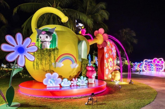 VivoCity Presents Enchanting Garden of Lights in Partnership with Sanrio
