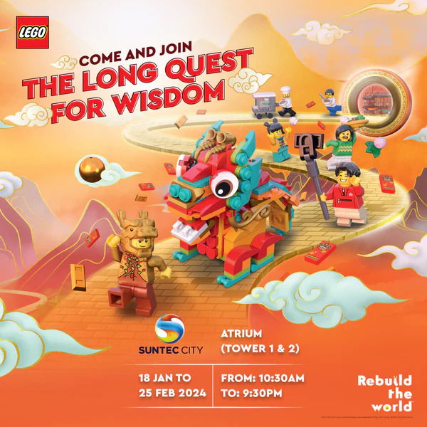 LEGO Lunar New Year Celebration 2024 at Suntec City: Year of the Dragon