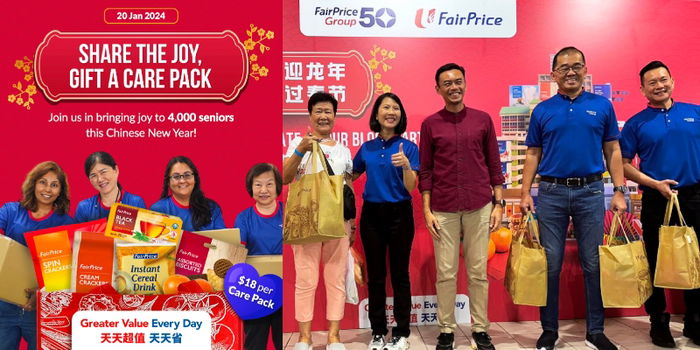 Seniors to Receive CNY Care Packs, Thanks to FairPrice Group's S$80,000 Lunar New Year Pledge