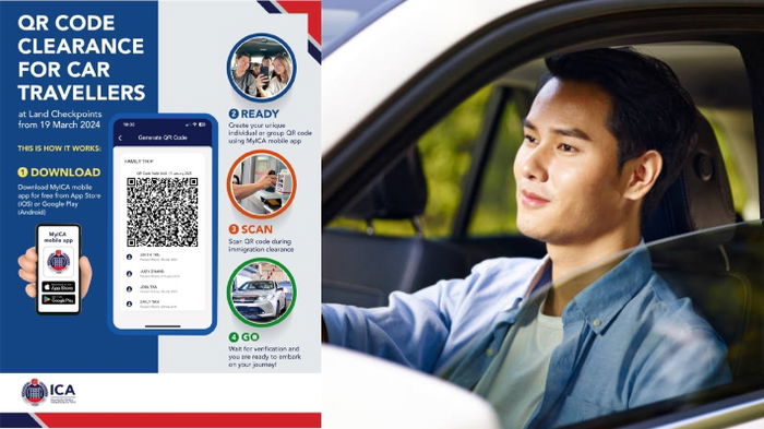 Passports Out, QR Codes In: New QR Code Immigration Clearance System To Launch on March 19 for Car Travelers at Woodlands, Tuas Checkpoints
