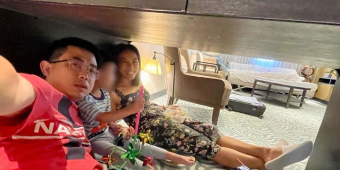 'I felt the building shaking, heard things falling': Singapore Family Holidaying in Taiwan Hides Under Hotel Room Table Four Times During Quake