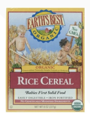 Earths Best Organic Whole Grain Rice Cereal