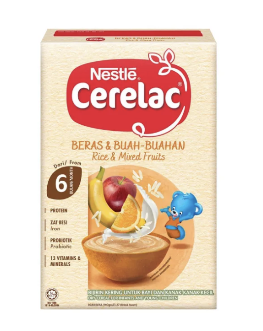 Nestlé® Cerelac Rice & Mixed Fruits