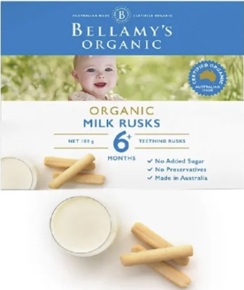 Bellamys Organic Milk Rusks
