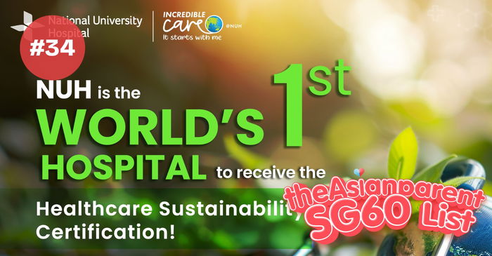 SG60 List: NUH Becomes First Hospital in the World to Receive Healthcare Sustainability Certification