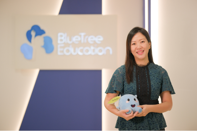 Jolene Ang, the Co-founder and CEO of BlueTree Education and a former PSLE Chief Presiding Examiner, PSLE marker and paper setter