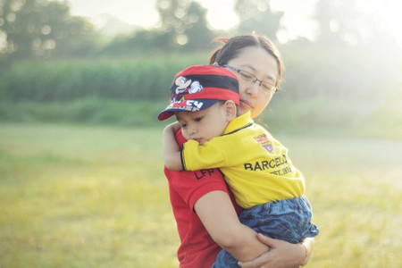 I love you mom berpelukan