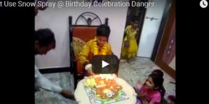 Waspadai Bahaya Snow Spray dan Semprotan Ulang Tahun Lainnya
