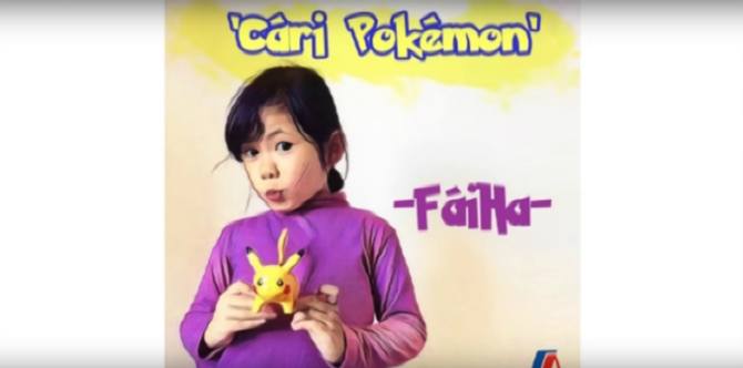 Lucu Banget! Gadis Kecil Nyanyi Lagu Dangdut Cari Pokemon