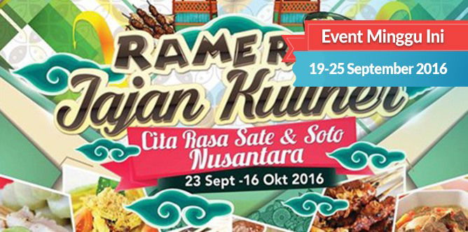 Event untuk Keluarga Minggu Ini: 19-25 September 2016