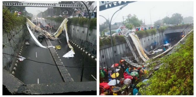 JPO Pasar Minggu Ambruk, Nenek dan 2 Cucunya Tewas Saat Berteduh