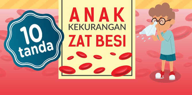 Infografis: Kenali 10 Tanda Anak Kekurangan Zat Besi