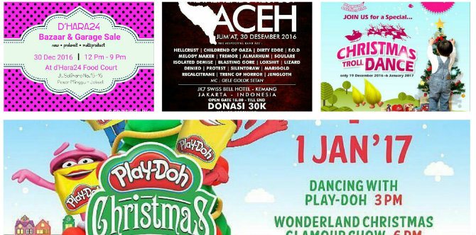 Event Keluarga Minggu ini 27 Desember 2016-2 Januari 2017