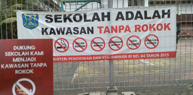 Anak Sekolah di 5 Kota Melakukan Kampanye Anti Rokok