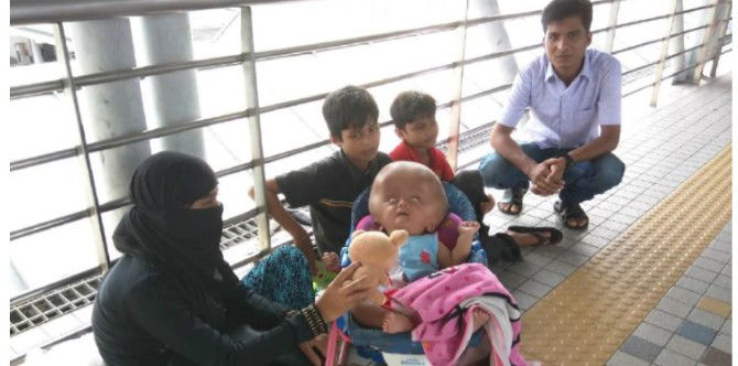 Keluarga Rohingya ini mengemis di Kuala Lumpur demi obati anaknya