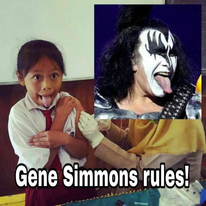 Kumpulan Foto Lucu Kelakuan Anak SD Saat Disuntik Vaksin MR