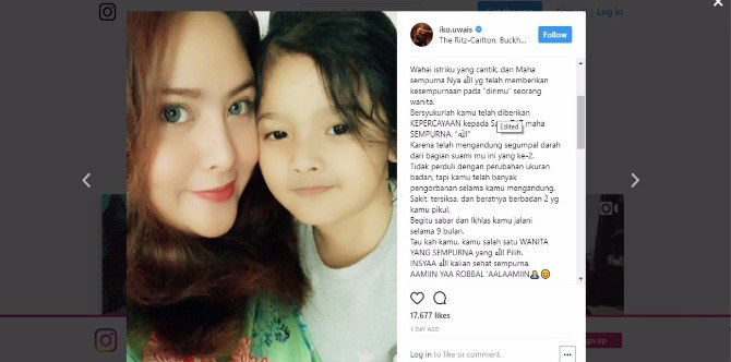 Audy hamil lagi, Iko Uwais tulis ungkapan cinta yang bikin para bunda baper