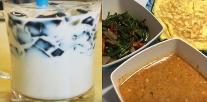 Menu buka puasa hari ke 2: Tumis Kangkung Spesial, Tahu Telor Saus Kacang, Es Cincau Susu